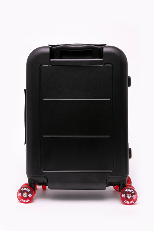 Cabin Suitcase with Skate Wheels Hand Luggage BLACK SAPPORO Back