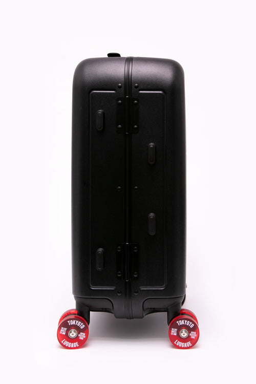 Cabin Suitcase with Skate Wheels Hand Luggage BLACK SAPPORO Side