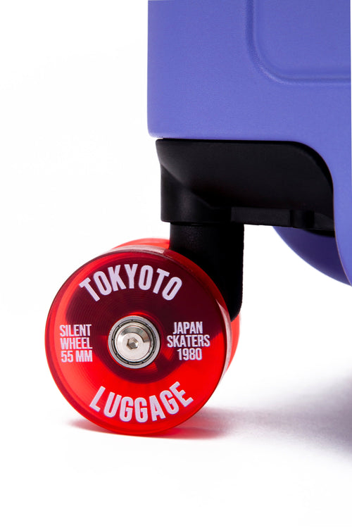 Cabin Suitcase with Skate Wheels Hand Luggage BLUE NARA Wheel