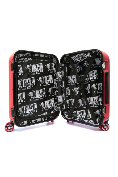 Cabin Suitcase with Skate Wheels Hand Luggage CORAL TOKYO Interior