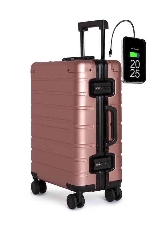 Hand Cabin Aluminum Luggage SALMON KOBE
