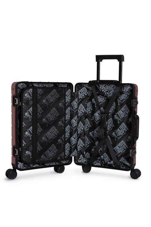 Hand Cabin Aluminum Luggage SALMON KOBE Interior