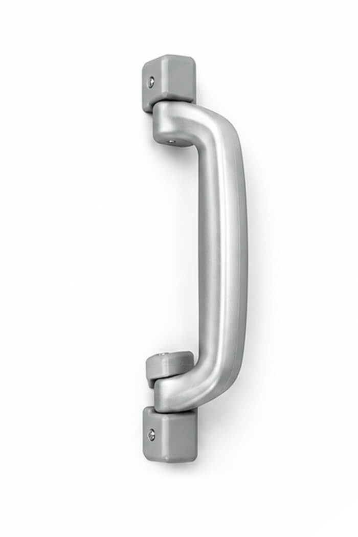 Replacement Top or Side HANDLE for ALUMINIUM Suitcases NEW Shinny Grey