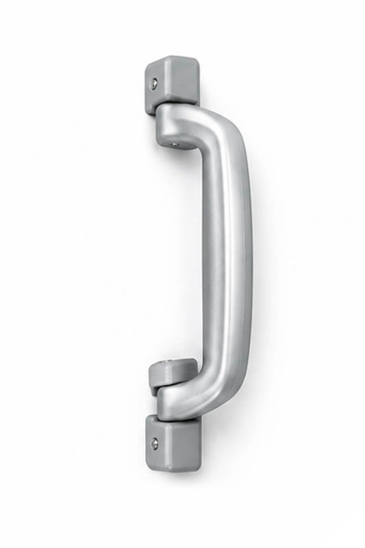 Replacement Top or Side HANDLE for ALUMINIUM Suitcases NEW Shinny Grey