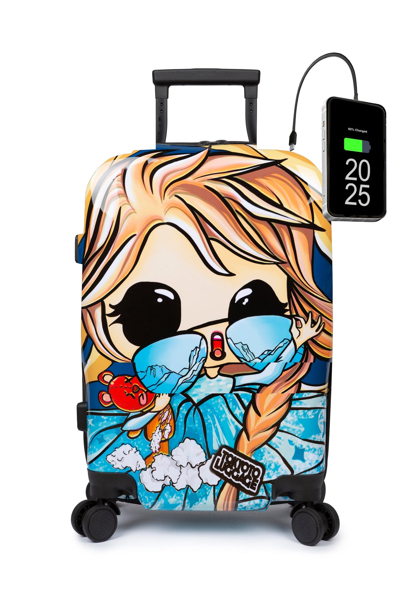Valigia Cabina Ragazze Bambini Bagaglio Frozen Manga Front ICE PRINCESS